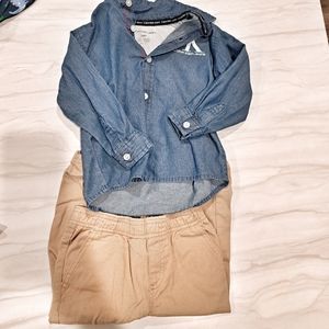 Calvin Klein Toddler long sleeve shirt set